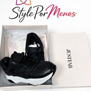 JustFab Classic Black and White Sneakers